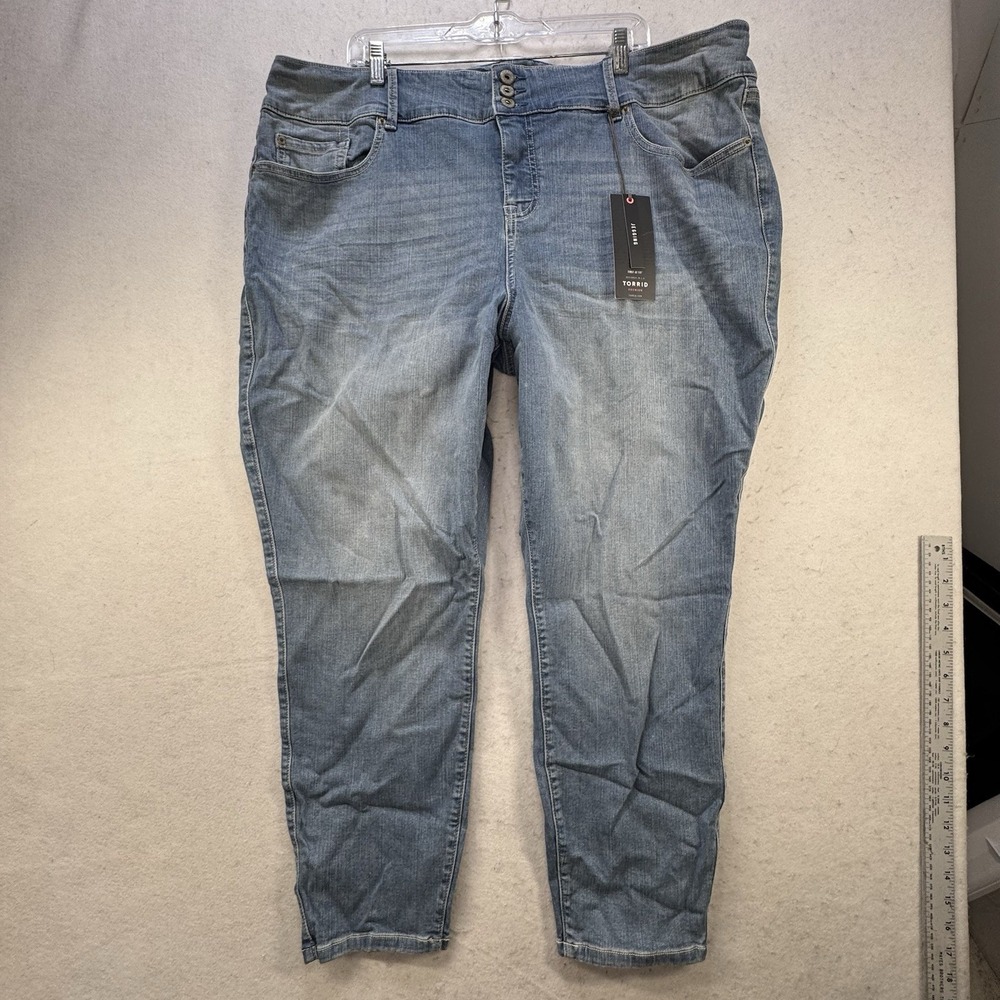New $76 Torrid Jegging Women's Plus Size 26 Light Wash Jetty Stretch Lycra - Picture 11 of 13